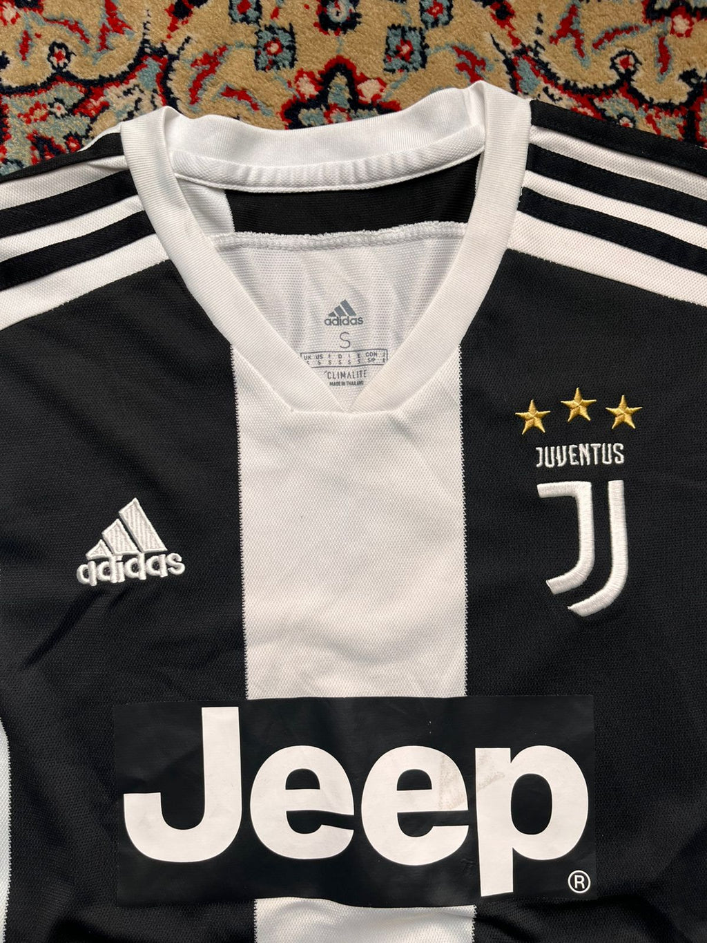 ADIDAS JUVENTUS FC JERSEY JEEP CLIMALITE SOCCER TEE