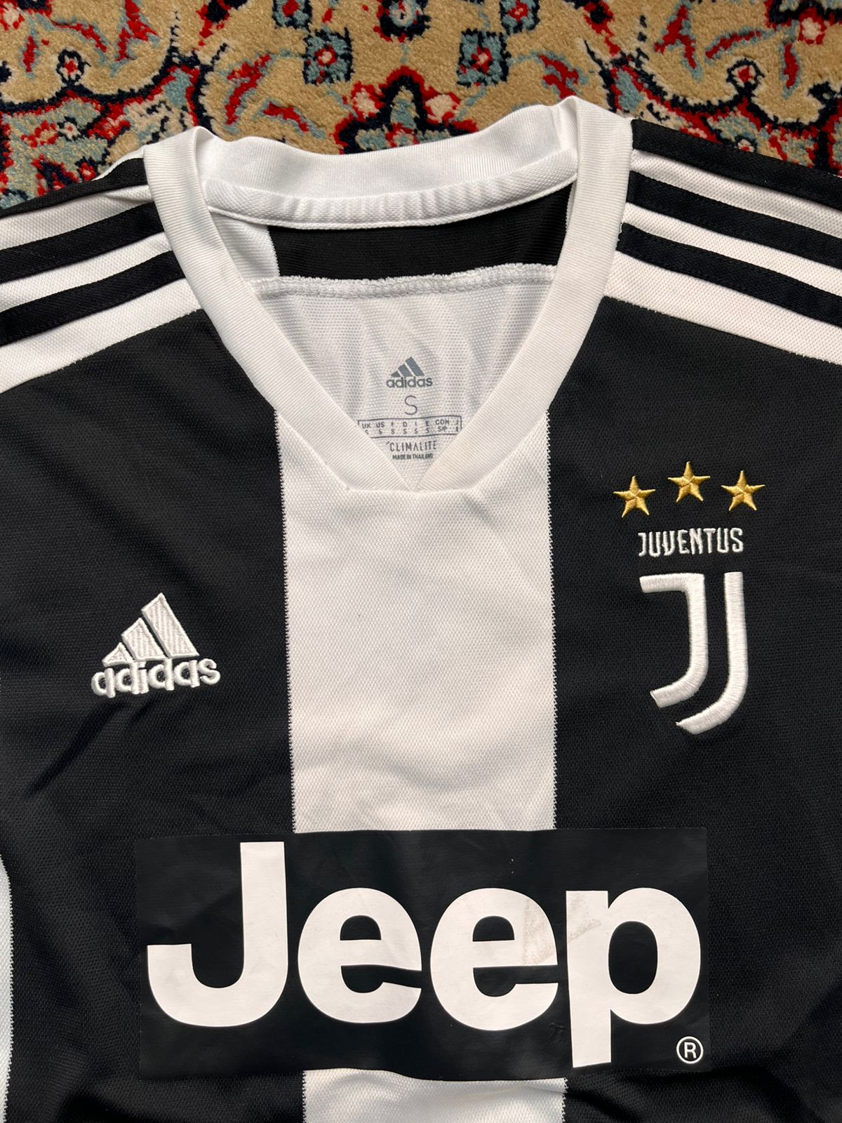 ADIDAS JUVENTUS FC JERSEY JEEP CLIMALITE SOCCER TEE