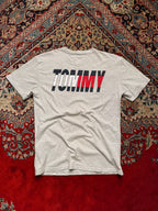 TOMMY JEANS HEATHER GREY SLIM FIT TEE