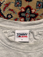 TOMMY JEANS HEATHER GREY SLIM FIT TEE