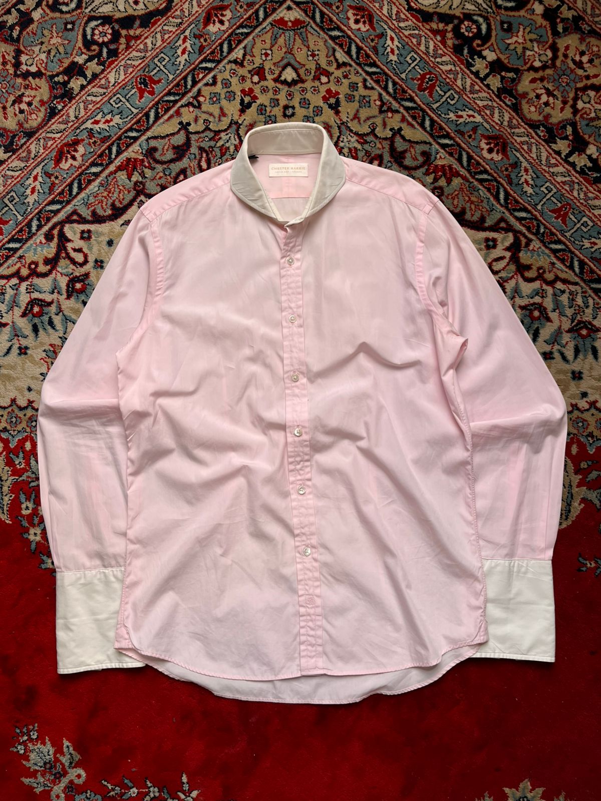 CHESTER BARRIE Savile Row London Cuff Luxury BUTTON DOWN SHIRT