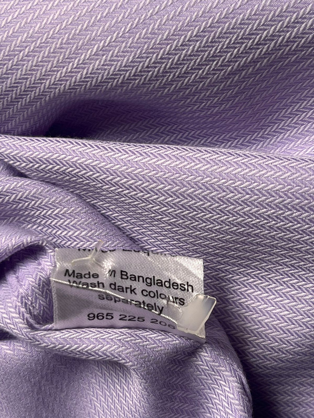 MOSS ESQ Purple Lilac Herringbone Textured Regular Fit BUTTON DOWN SHIRT