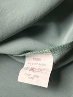 BOOSTER Vintage Sage Green Silk Touch Abstract Panel Graphic BUTTON DOWN SHIRT