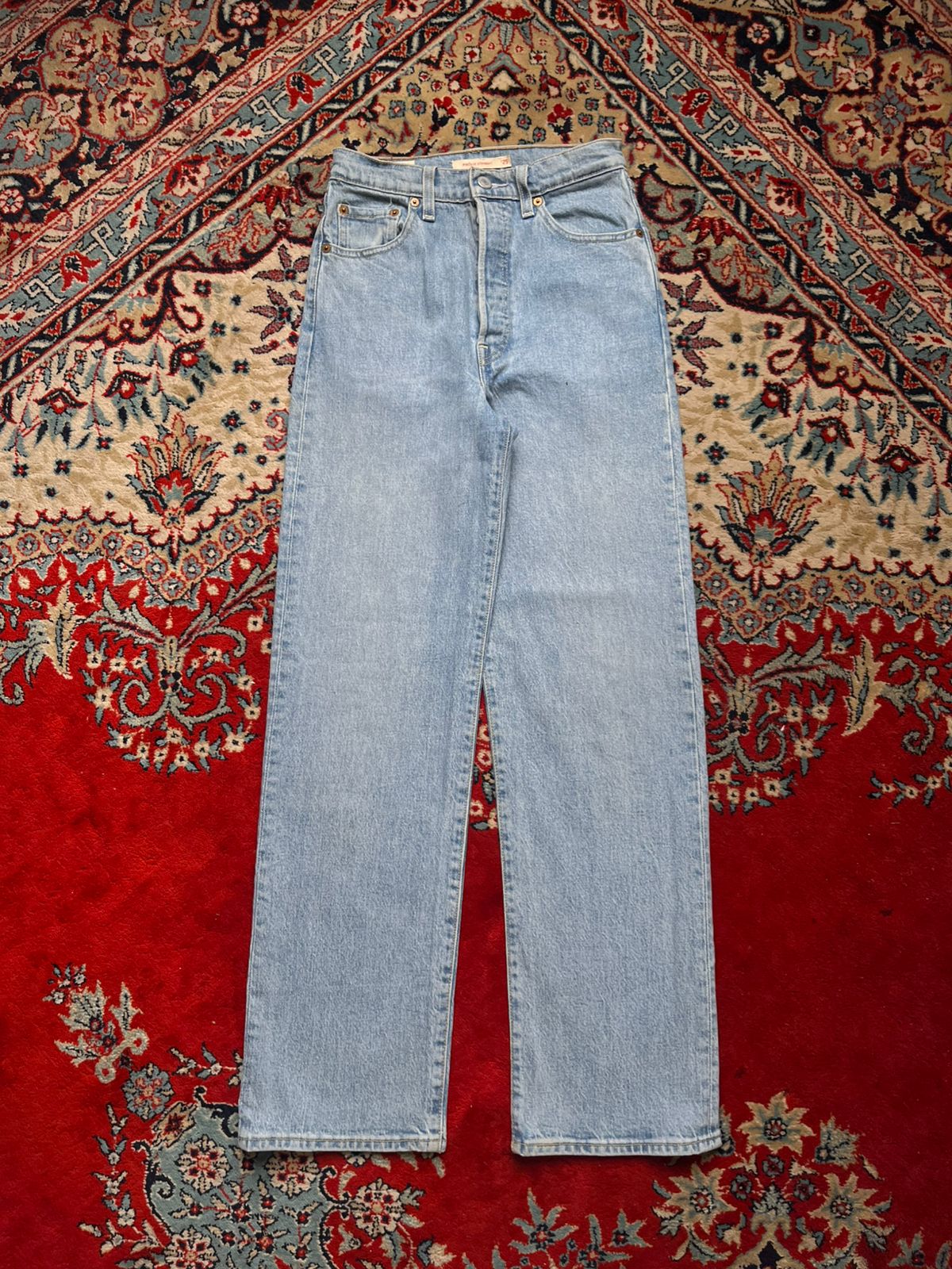 LEVIS PREMIUM Ribcage Women Straight FIT Light Wash Jeans