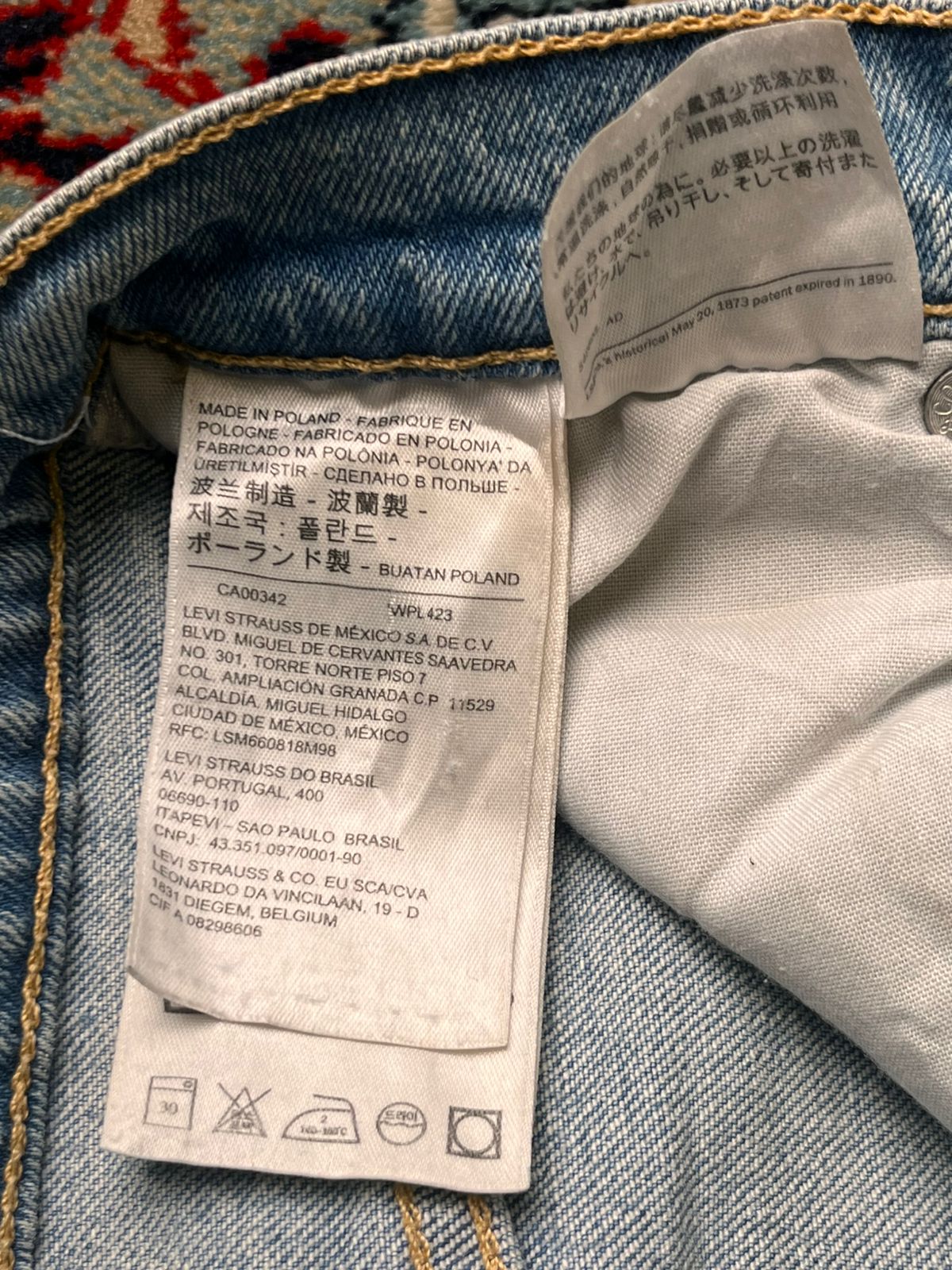 LEVIS PREMIUM Ribcage Women Straight FIT Light Wash Jeans