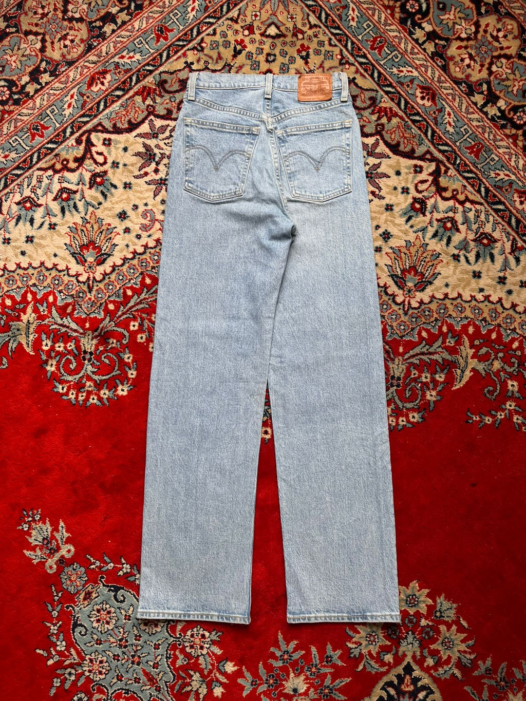 LEVIS PREMIUM Ribcage Women Straight FIT Light Wash Jeans