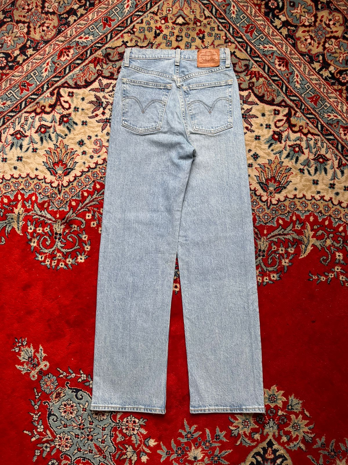 LEVIS PREMIUM Ribcage Women Straight FIT Light Wash Jeans