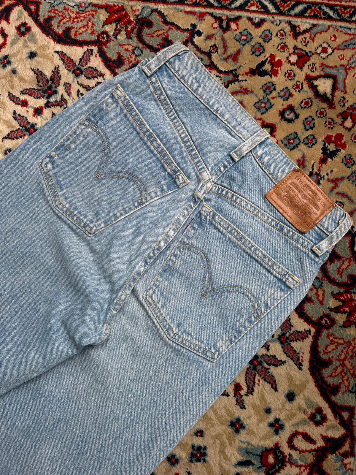 LEVIS PREMIUM Ribcage Women Straight FIT Light Wash Jeans