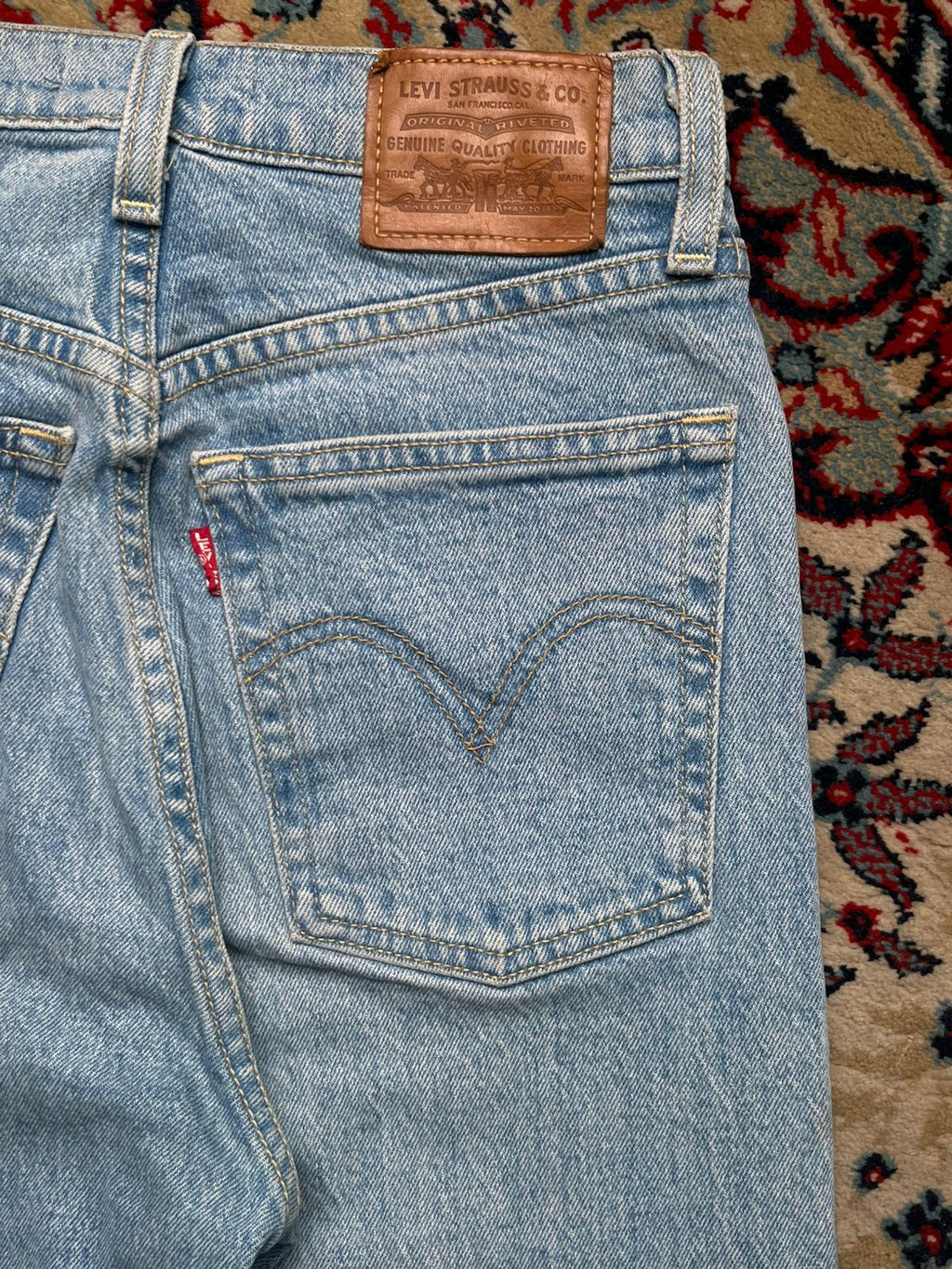 LEVIS PREMIUM Ribcage Women Straight FIT Light Wash Jeans