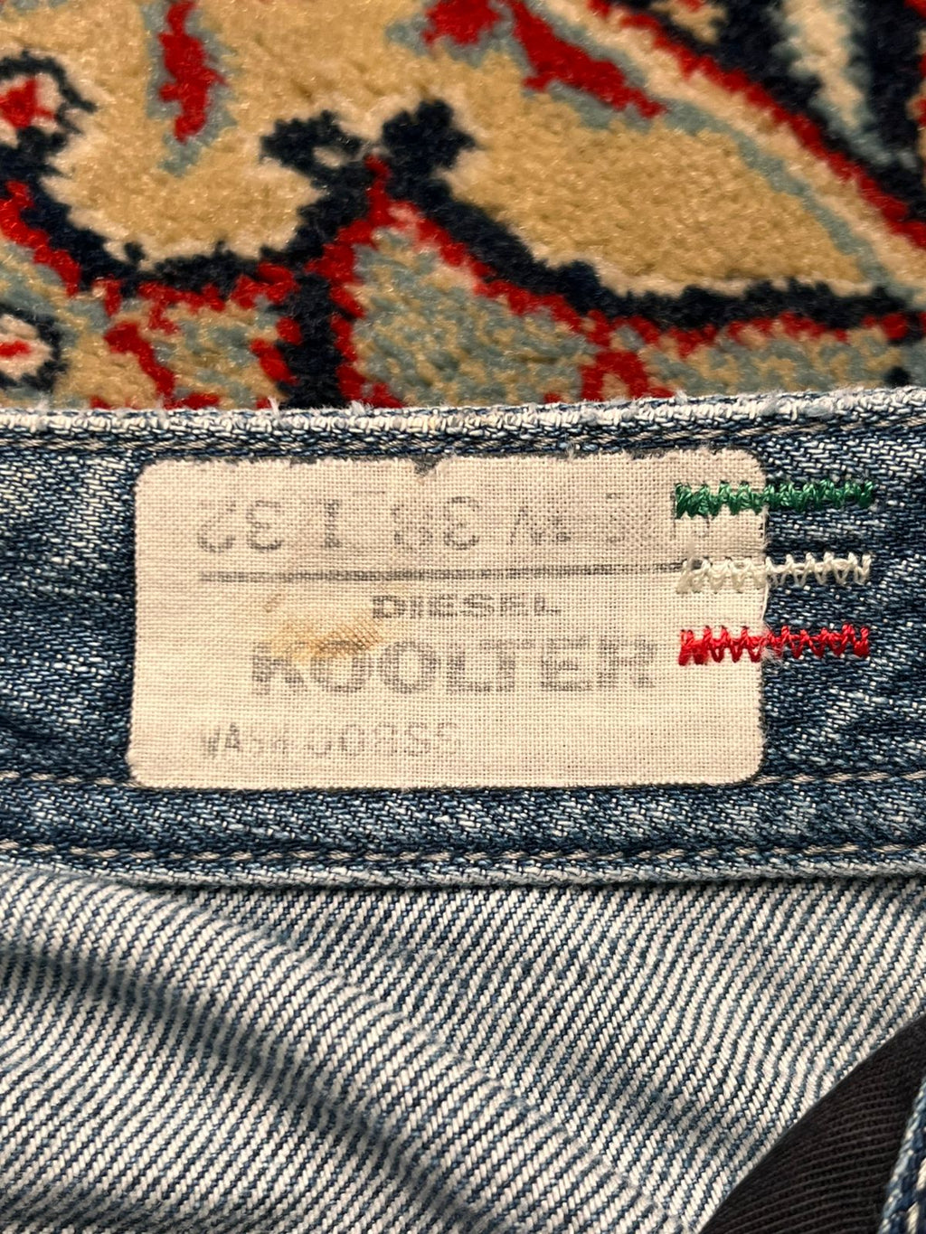 DIESEL KOOLTER SLIM TAPERED WASH 008SS DENIM JEANS - 38