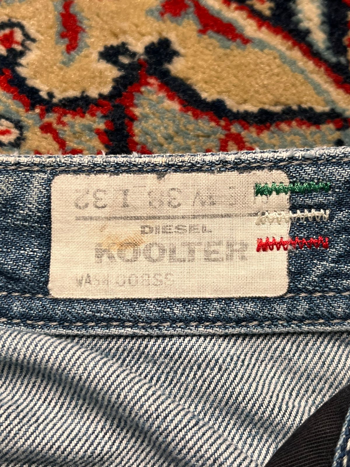 DIESEL KOOLTER SLIM TAPERED WASH 008SS DENIM JEANS - 38