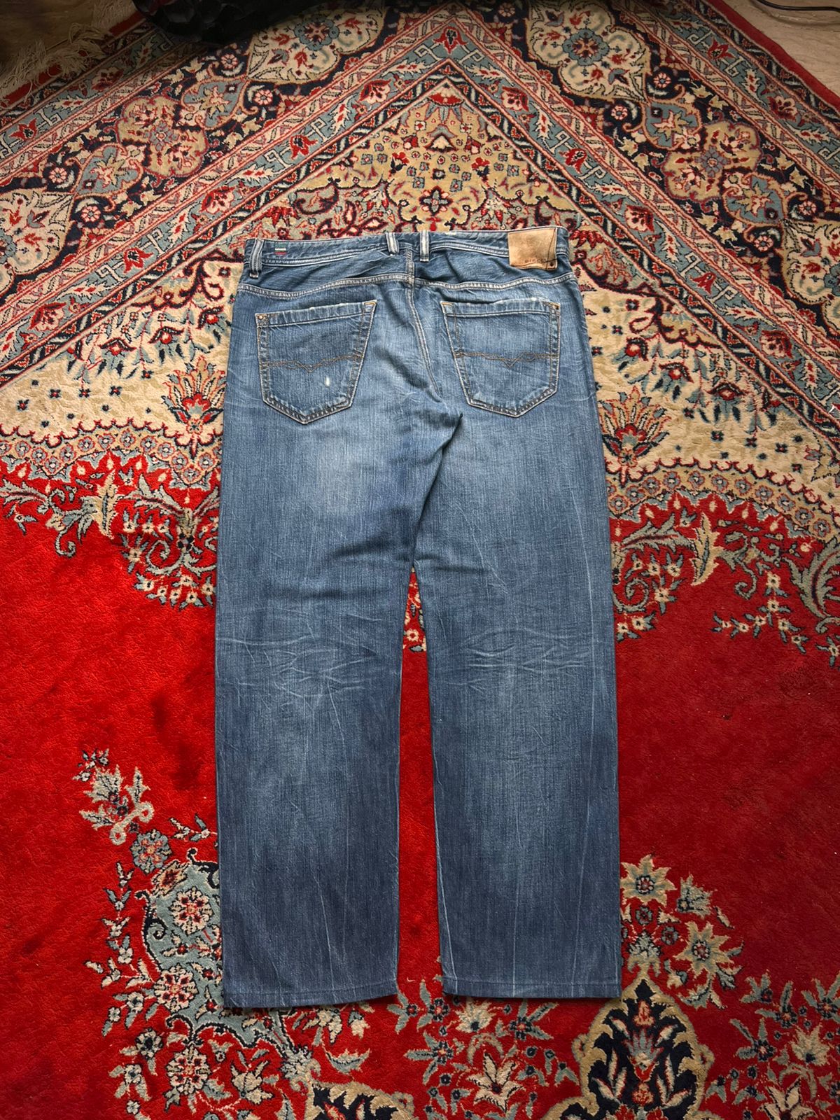 DIESEL KOOLTER SLIM TAPERED WASH 008SS DENIM JEANS - 38