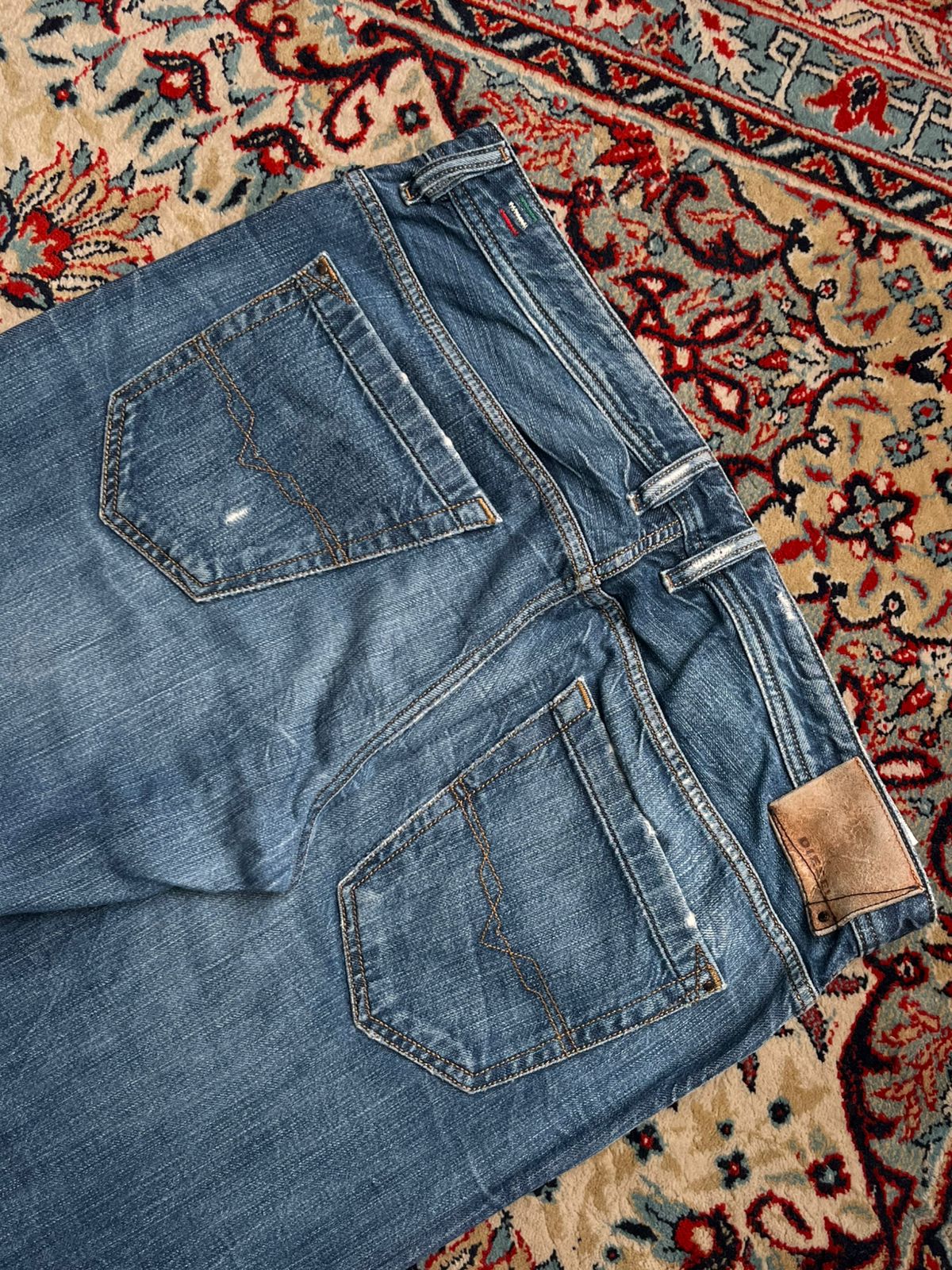 DIESEL KOOLTER SLIM TAPERED WASH 008SS DENIM JEANS - 38