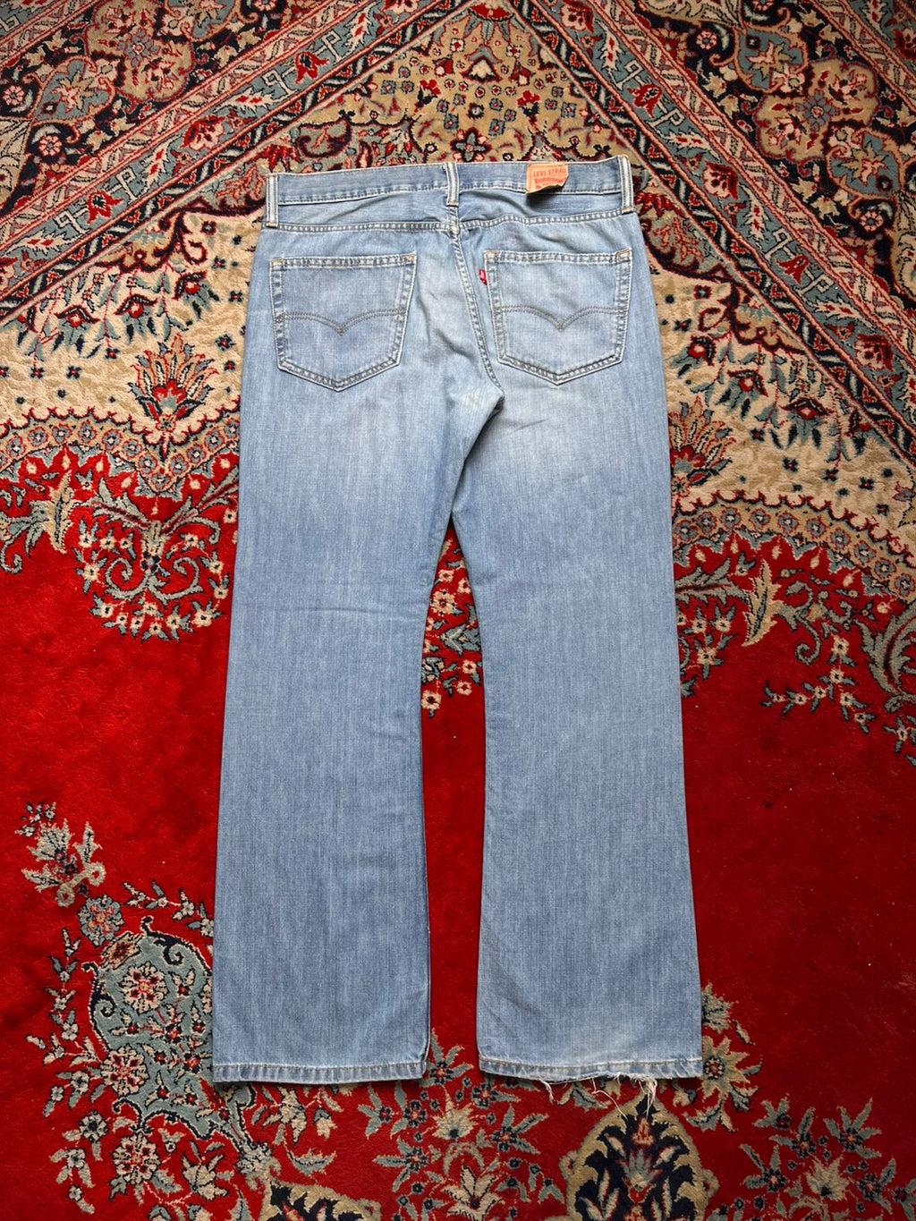 Levi's 527 Slim Bootcut Light Washed Blue JEANS - 34