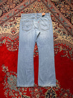Levi's 527 Slim Bootcut Light Washed Blue JEANS - 34