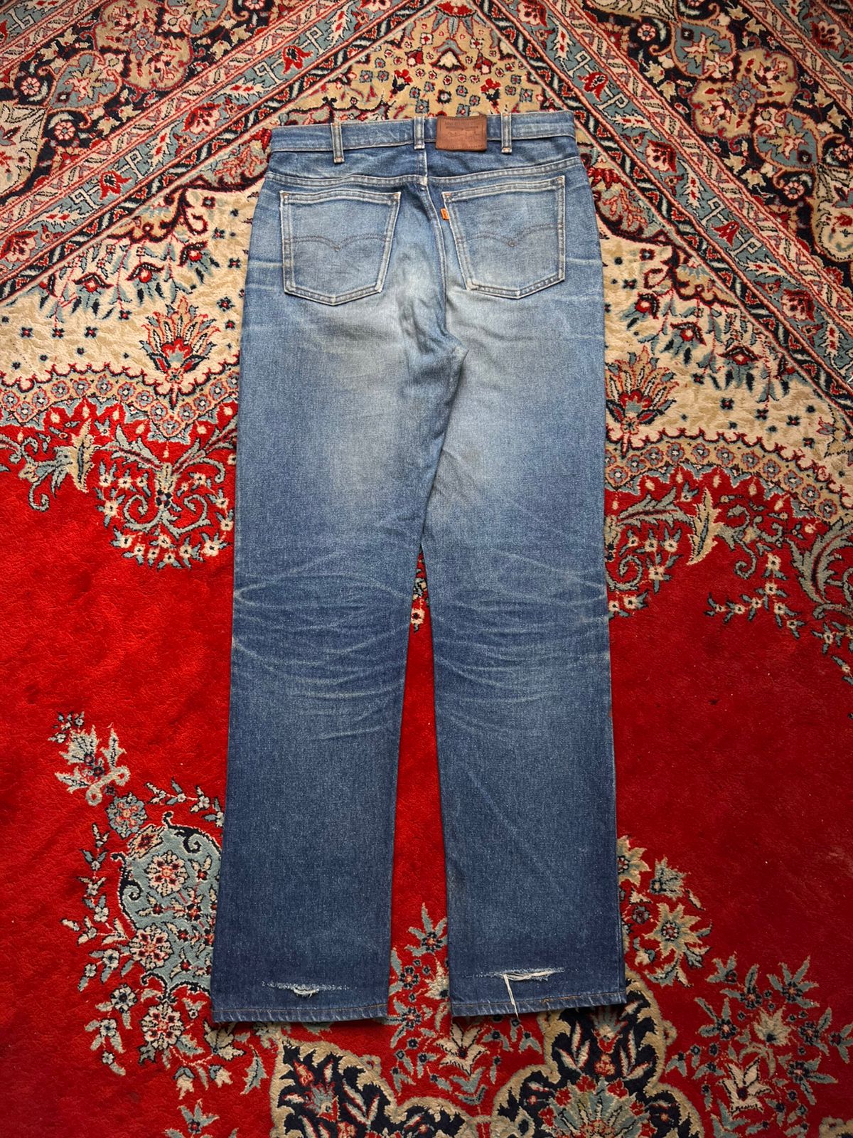 Vintage Levi’s 619 Orange Tab Straight FIT Blue JEANS - 32