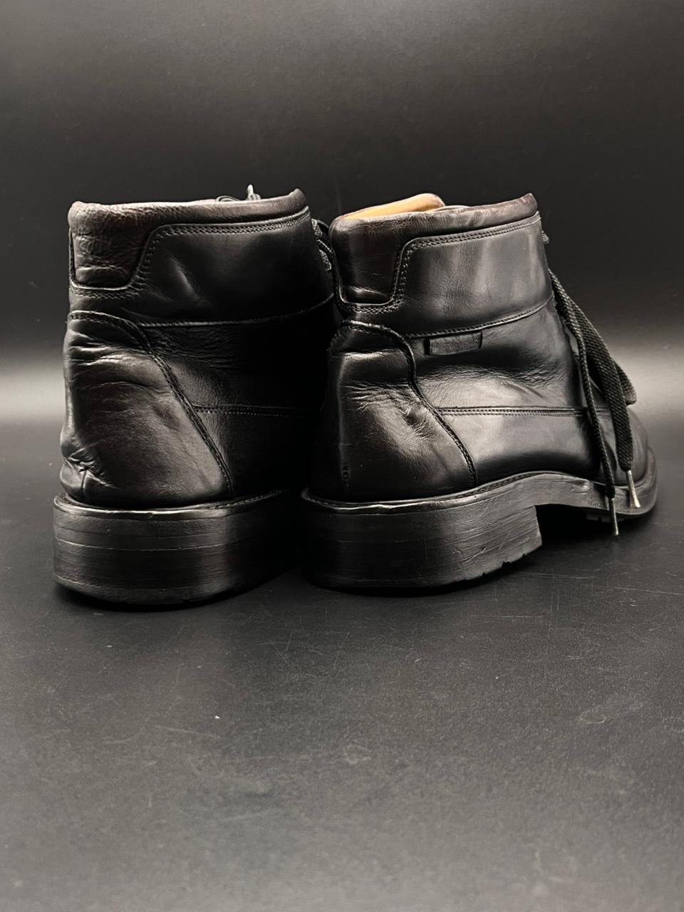 Russell & Bromley London Men's Black Leather Lace-Up Boots