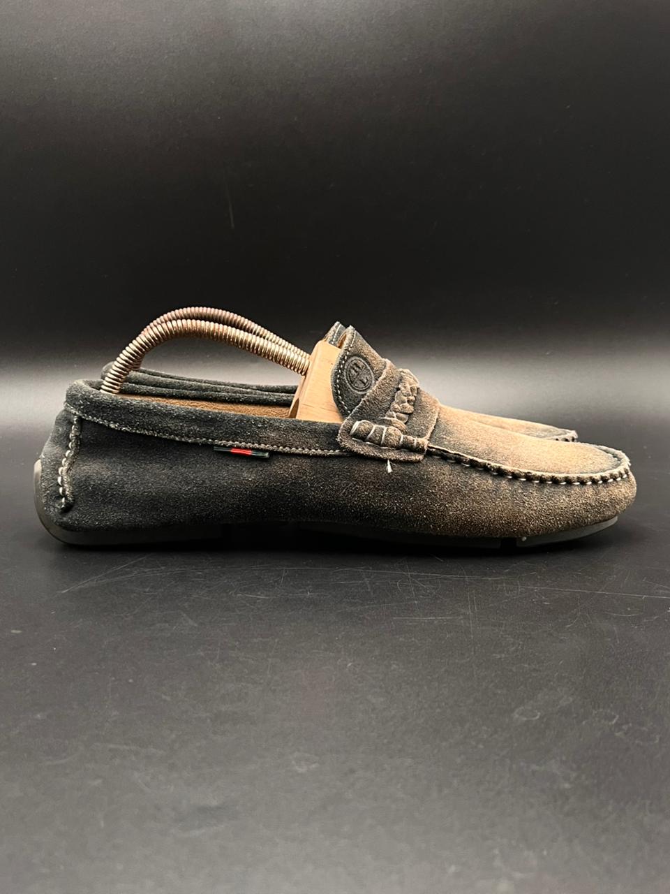 Berto Lucci Milano Suede Driving Loafers