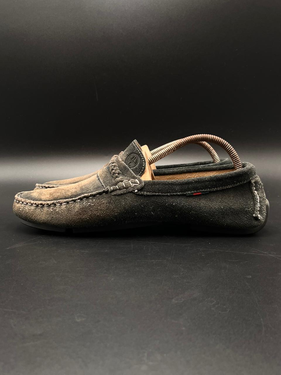 Berto Lucci Milano Suede Driving Loafers