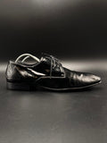 BOSS Hugo Boss Men's Black Leather Derby Dress Shoes - 44