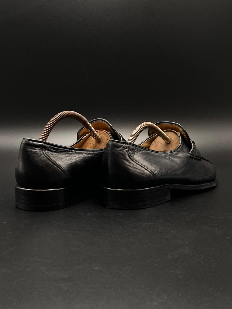 Bally Switzerland Men’s Black Leather Vasano Loafers