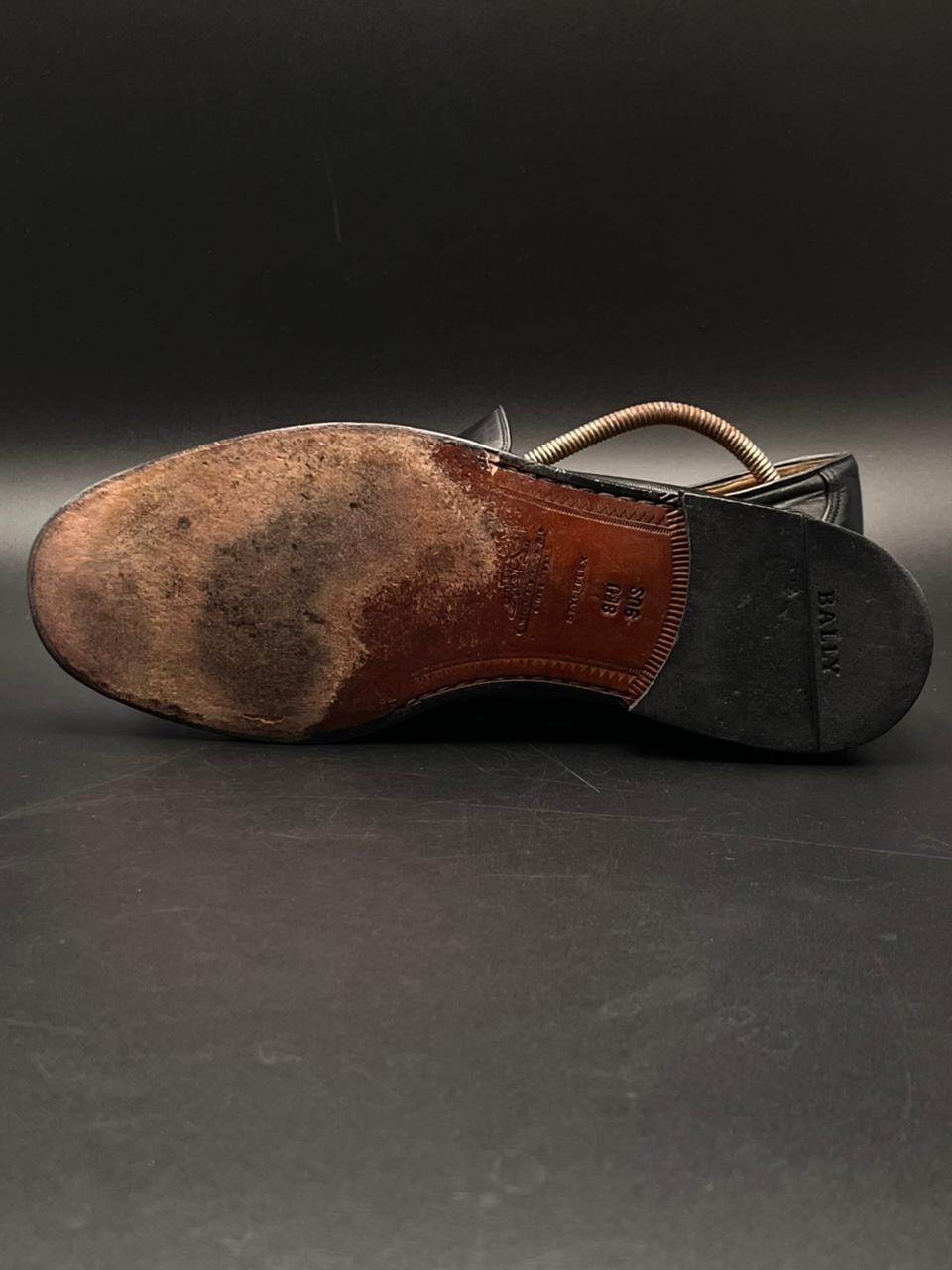 Bally Switzerland Men’s Black Leather Vasano Loafers