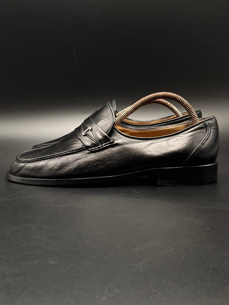 Bally Switzerland Men’s Black Leather Vasano Loafers