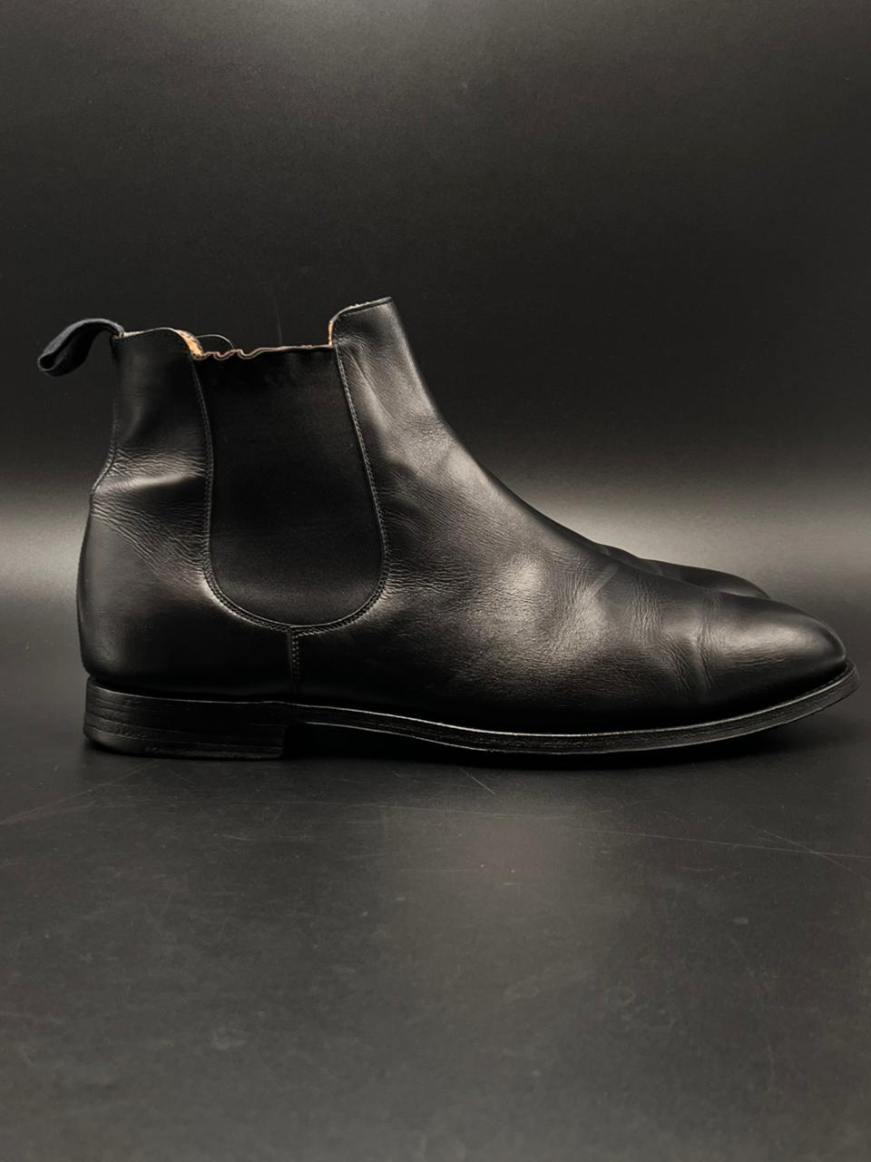 Church's Northampton England Black Leather Amberley R Chelsea Boots