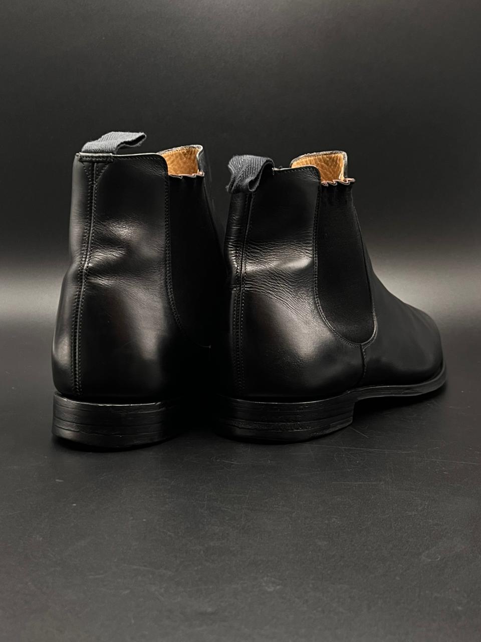 Church's Northampton England Black Leather Amberley R Chelsea Boots