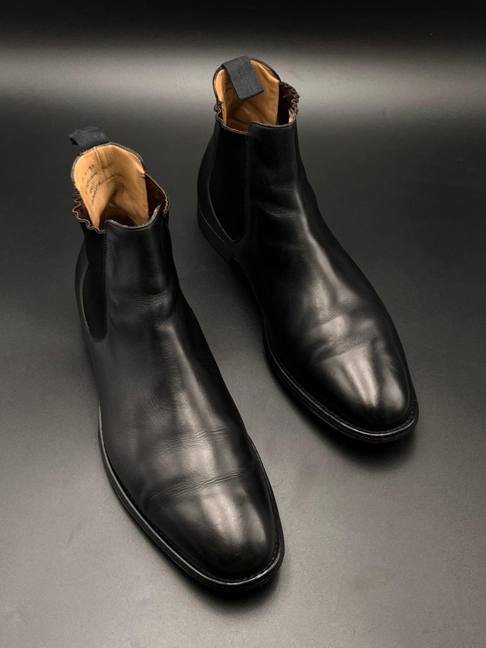 Church's Northampton England Black Leather Amberley R Chelsea Boots