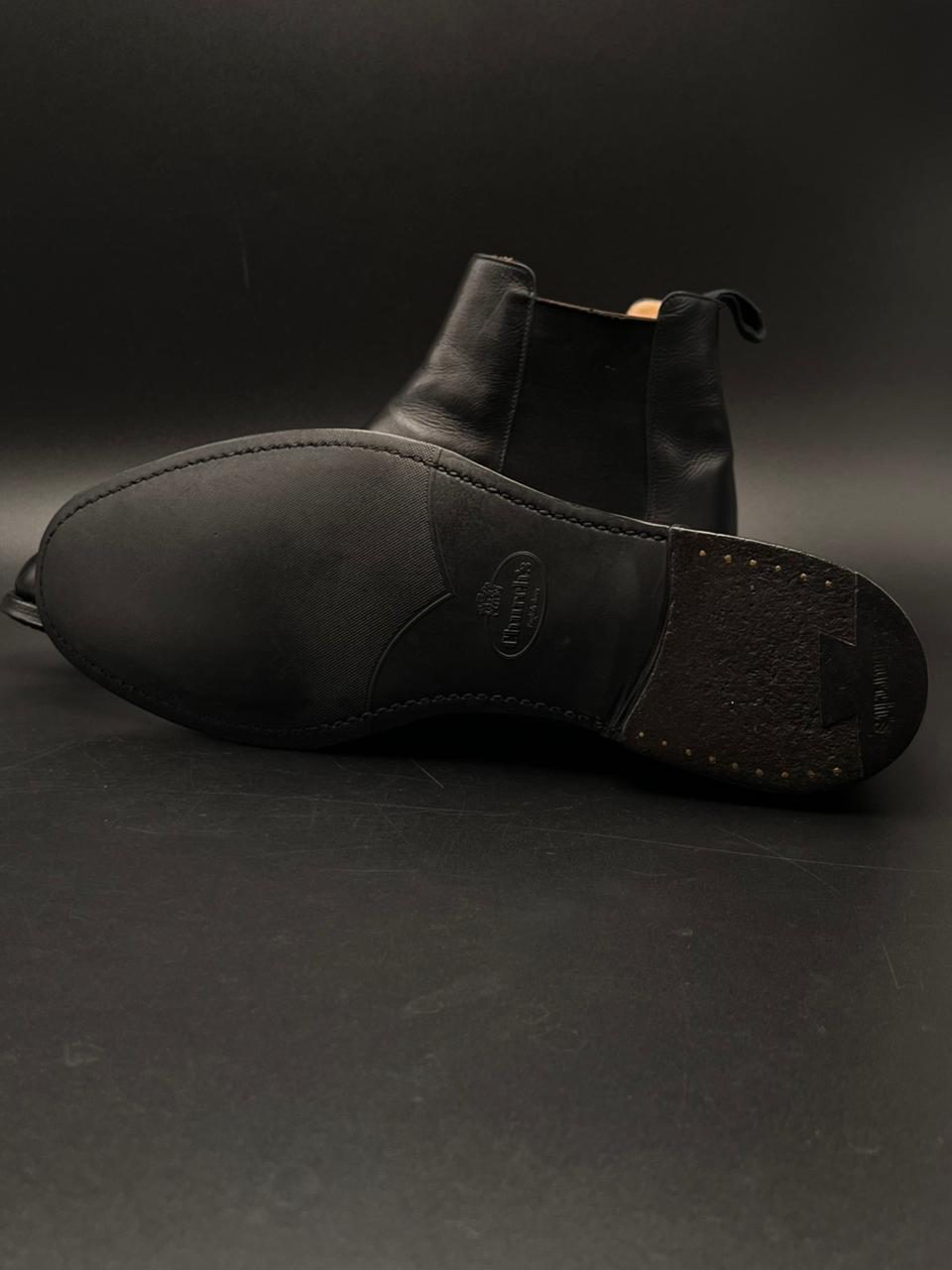 Church's Northampton England Black Leather Amberley R Chelsea Boots