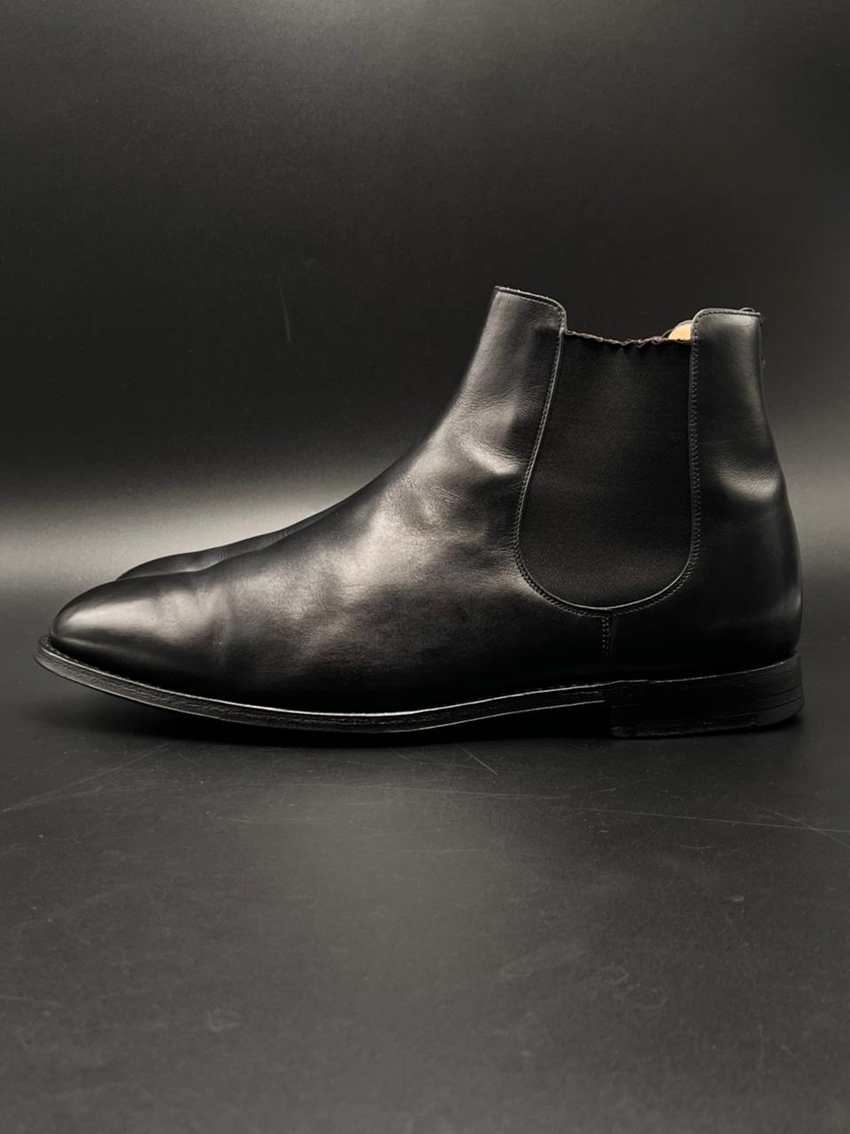 Church's Northampton England Black Leather Amberley R Chelsea Boots