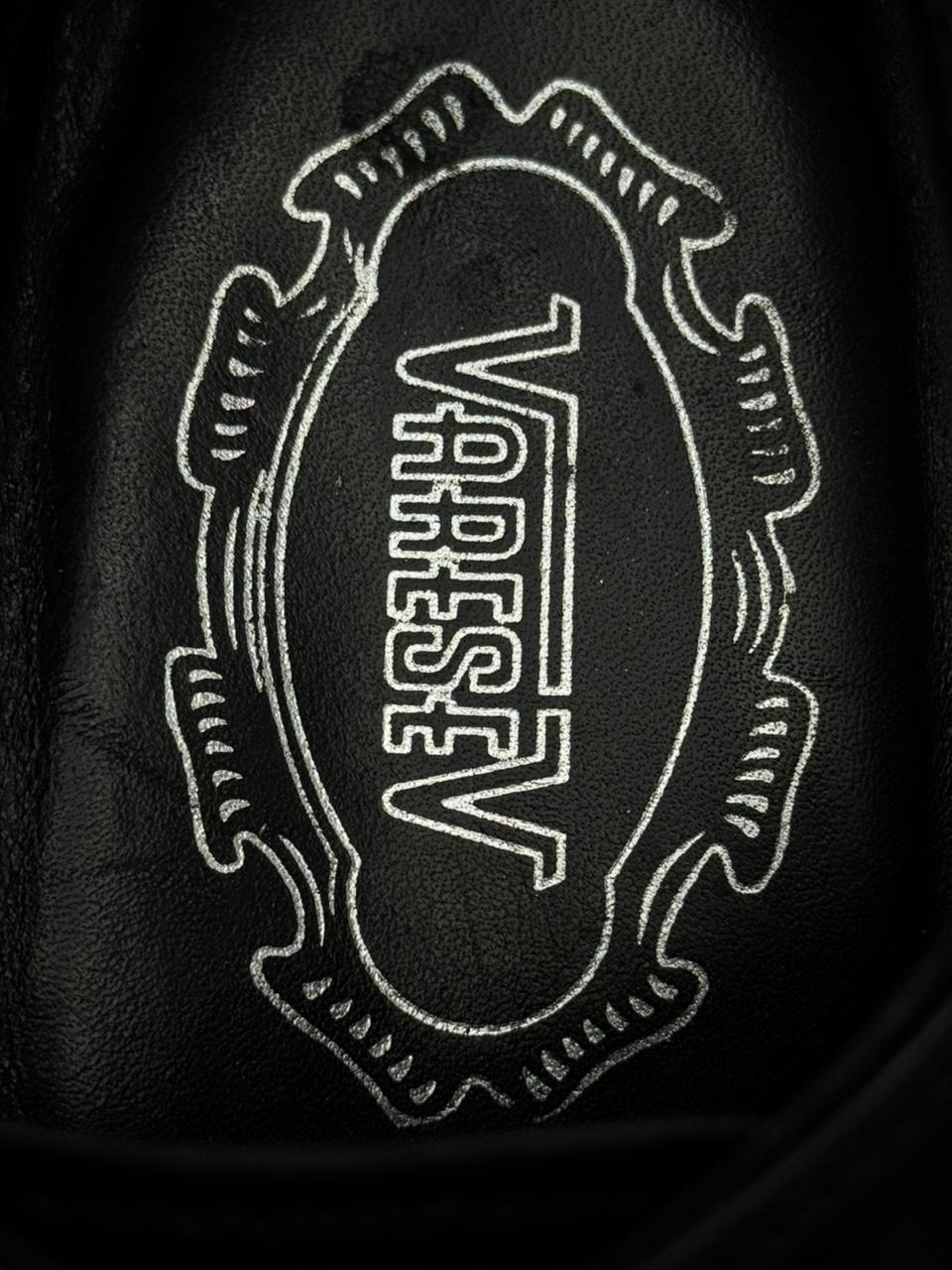 Varese Men's Black Leather Apron Toe Derby Dress Shoes