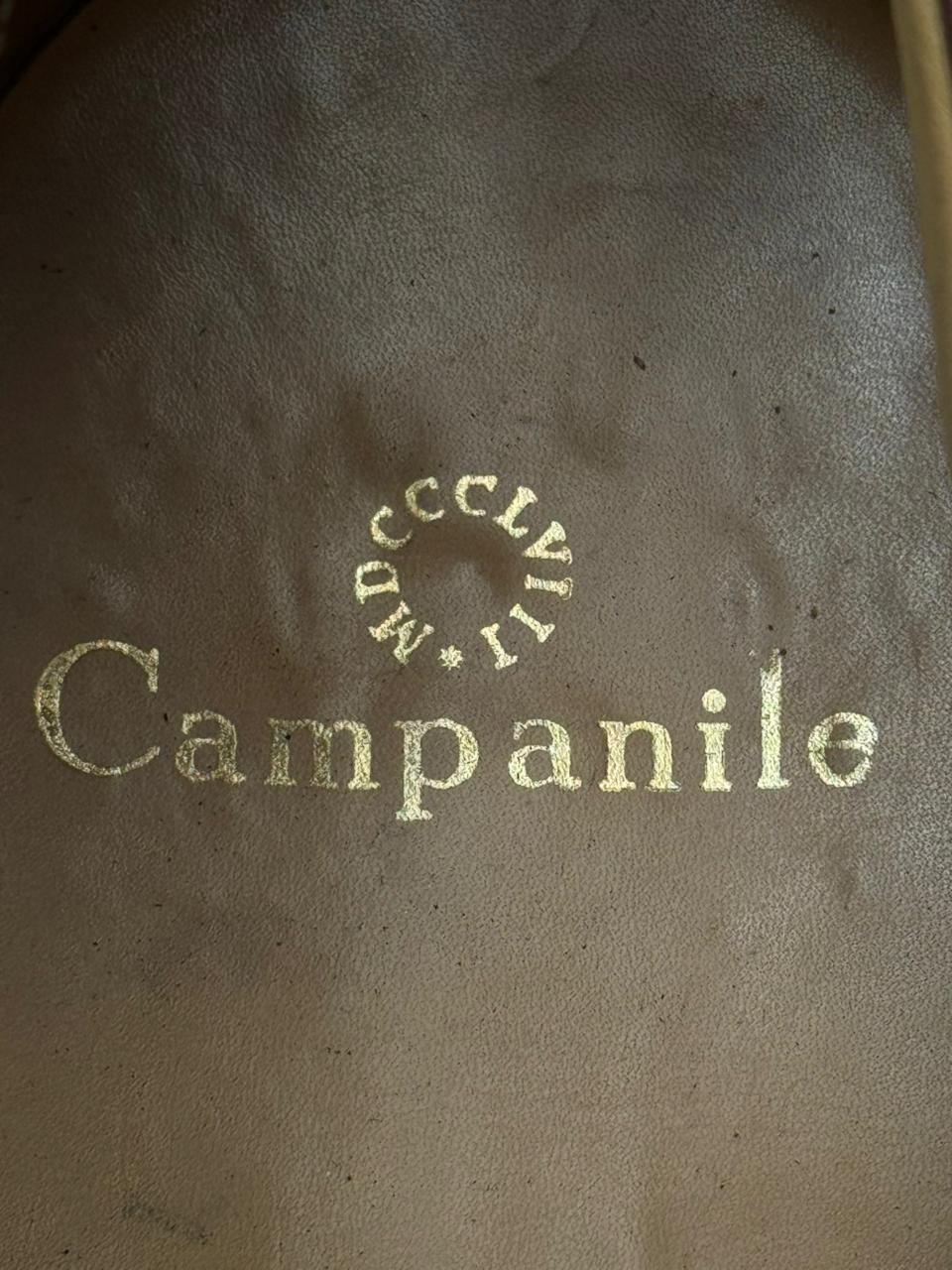 Campanile Brown Leather Medallion Cap Toe Brogue Derbys