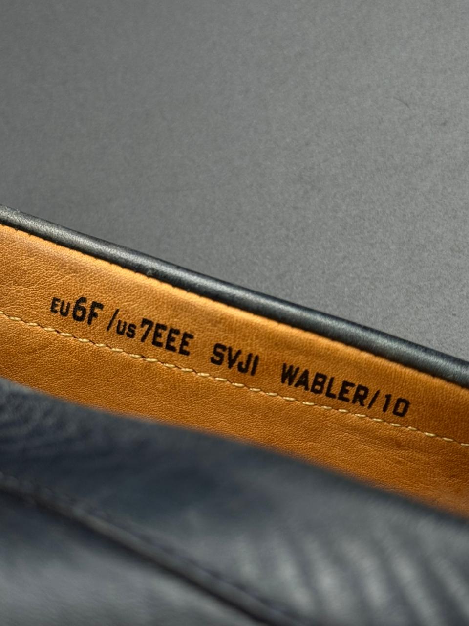 Bally Switzerland Men's Blue Leather Penny Loafers