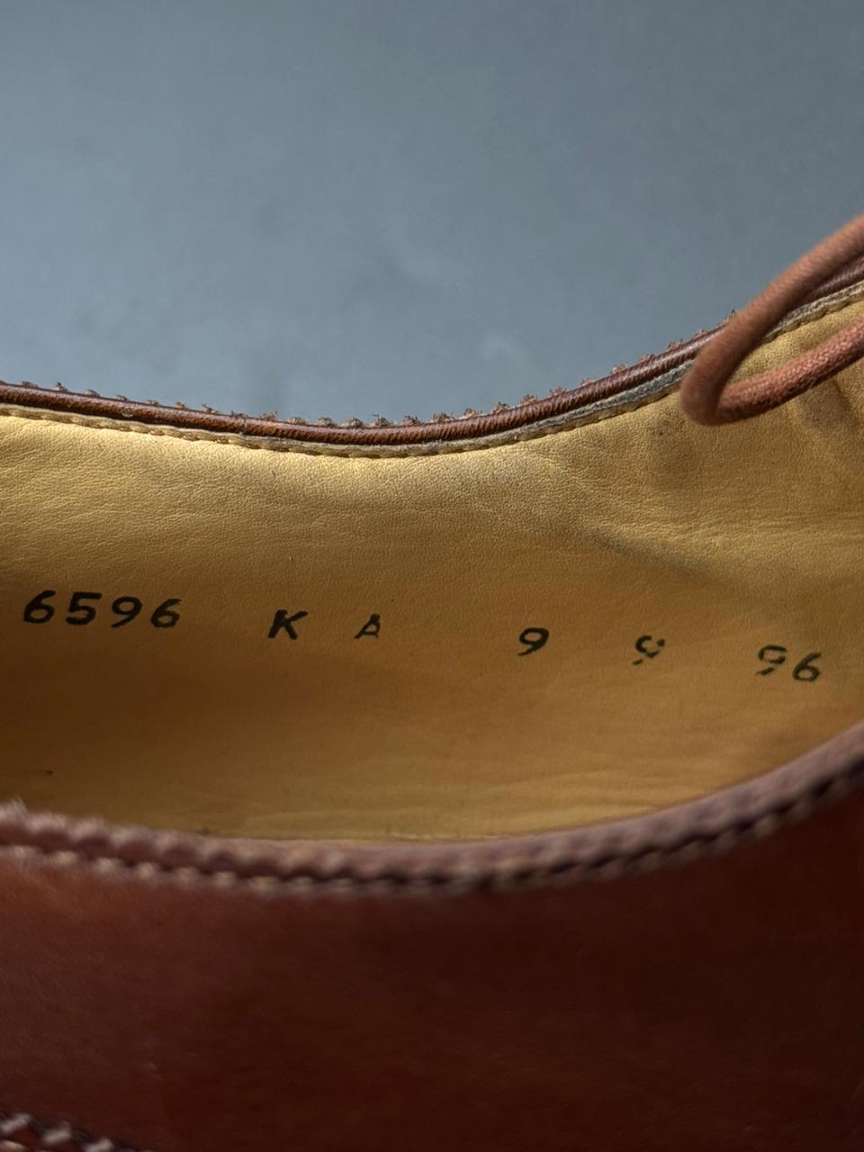 Campanile Brown Leather Medallion Cap Toe Brogue Derbys