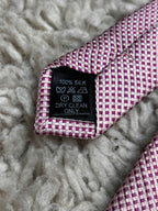 Scott & Taylor Purple Check Textured Silk Formal tie