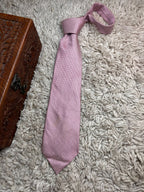 Scott & Taylor Purple Check Textured Silk Formal tie