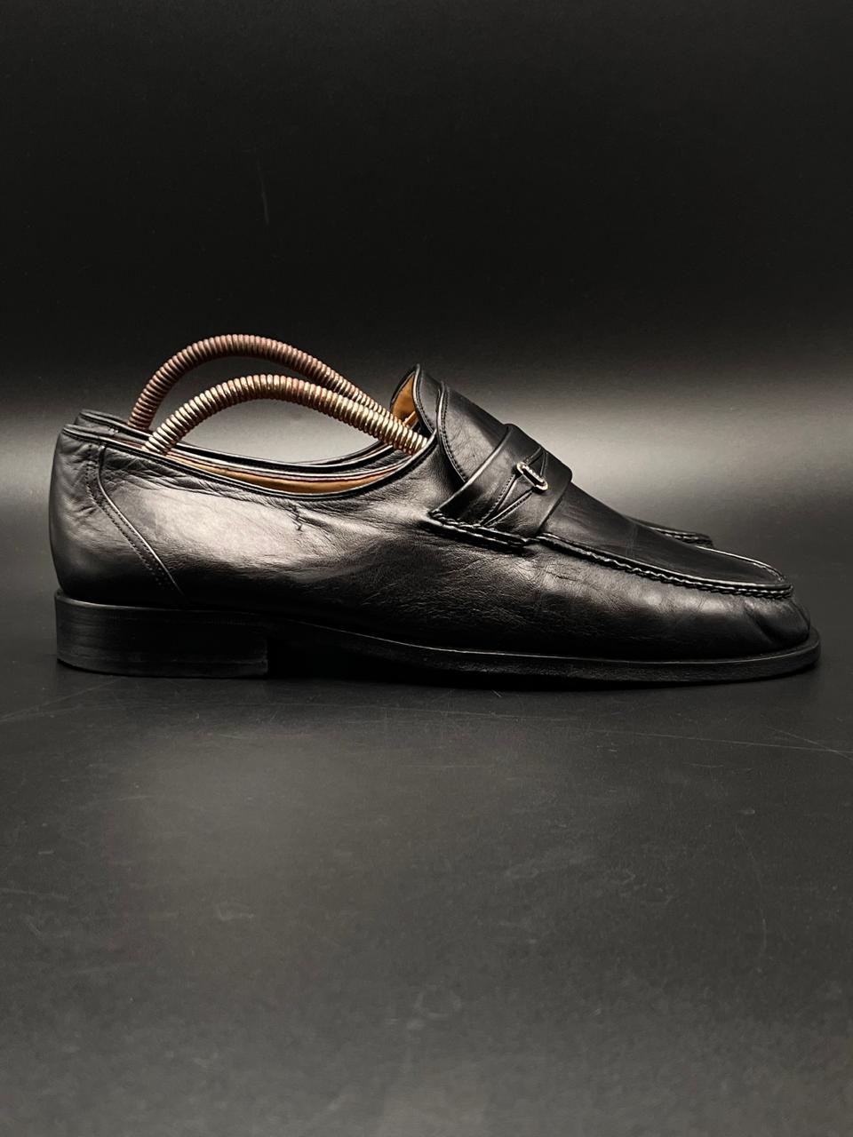 Bally Switzerland Men’s Black Leather Vasano Loafers