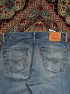 VINTAGE Levi's 751 Blue Stonewash Straight FIT Jeans - 34