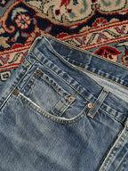 Levi's 751 Relaxed-Straight FIT Washed Blue Jeans - 36