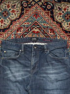 JEFF BANKS JEANS Straight FIT WASHED BLUE JEANS - 34