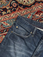 JEFF BANKS JEANS Straight FIT WASHED BLUE JEANS - 34