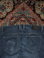 JEFF BANKS JEANS Straight FIT WASHED BLUE JEANS - 34