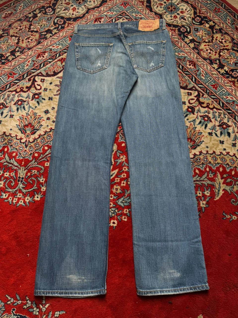Vintage Levi's 501 Straight Fit WASHED BLUE Jeans - 3