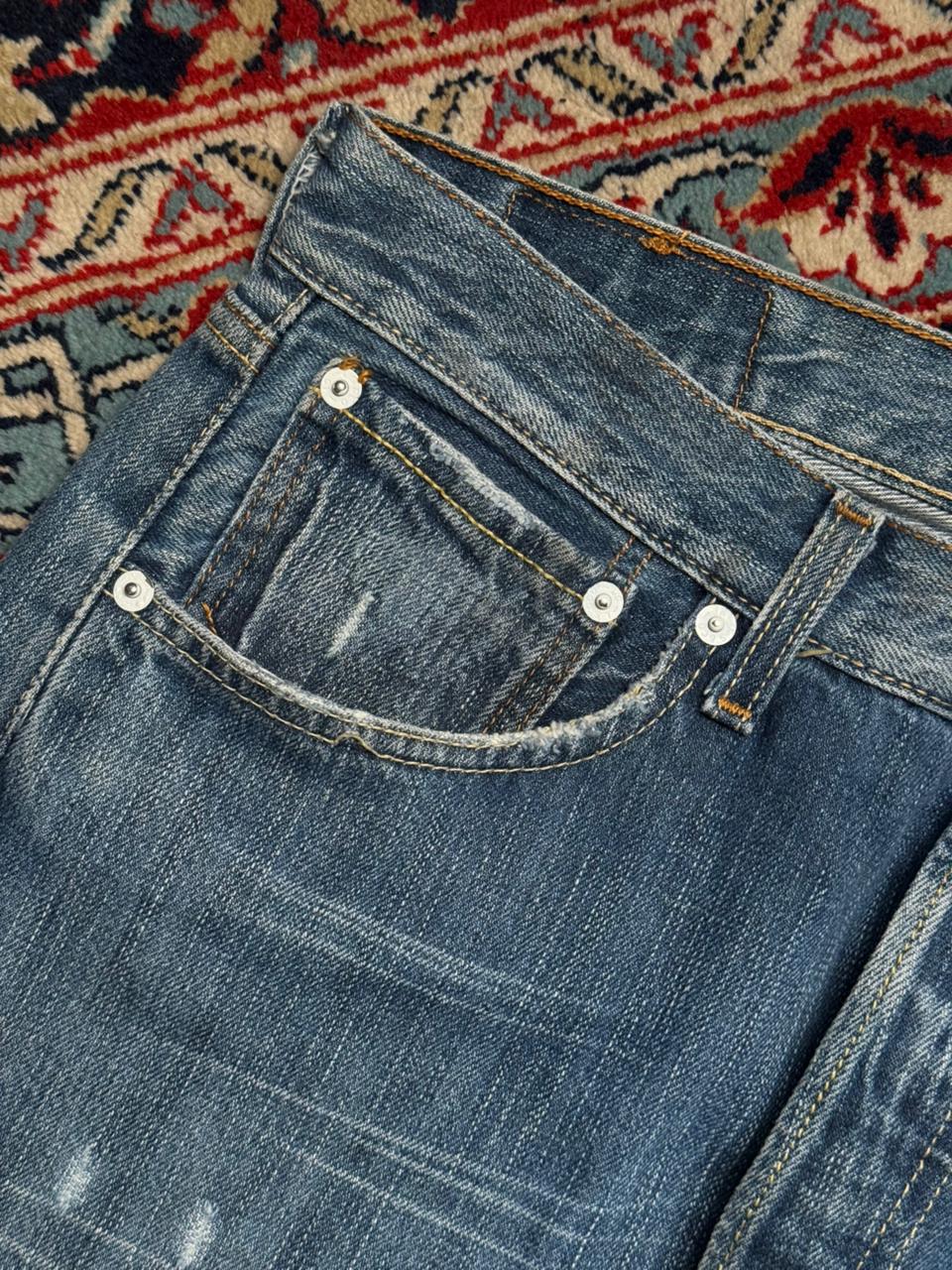 Vintage Levi's 501 Straight Fit WASHED BLUE Jeans - 3