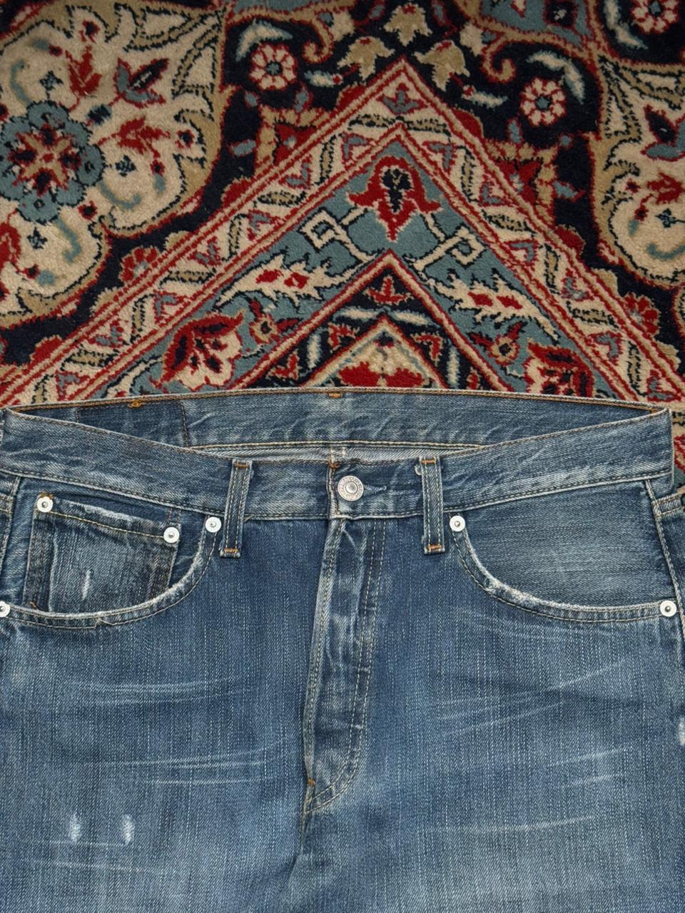Vintage Levi's 501 Straight Fit WASHED BLUE Jeans - 3