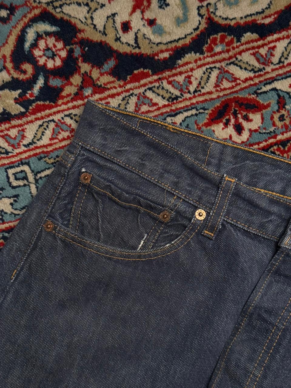 Levi's 501 Original Dark Wash Blue Denim Straight FIT Jeans - 32
