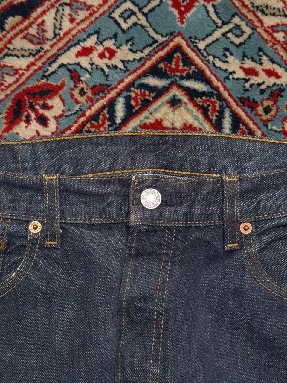 Levi's 501 Original Dark Wash Blue Denim Straight FIT Jeans - 32