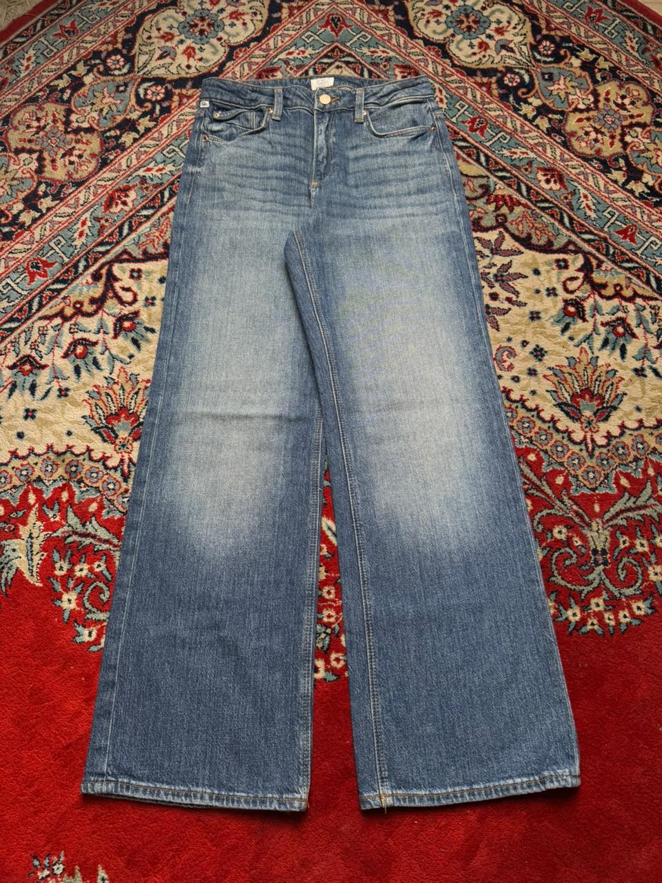 QS High Waisted Wide FIT Blue Flared Jeans - 26